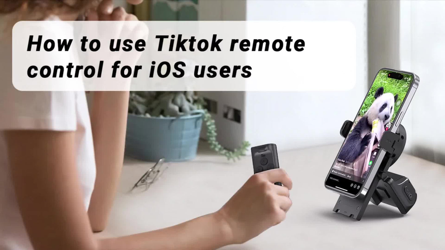 📱 TikTok Remote Scroller & Phone Stand | Wireless Page Turner