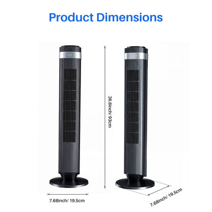 Silent Bladeless Tower Fan w/ Timer & Auto Mode 🌬️🏠